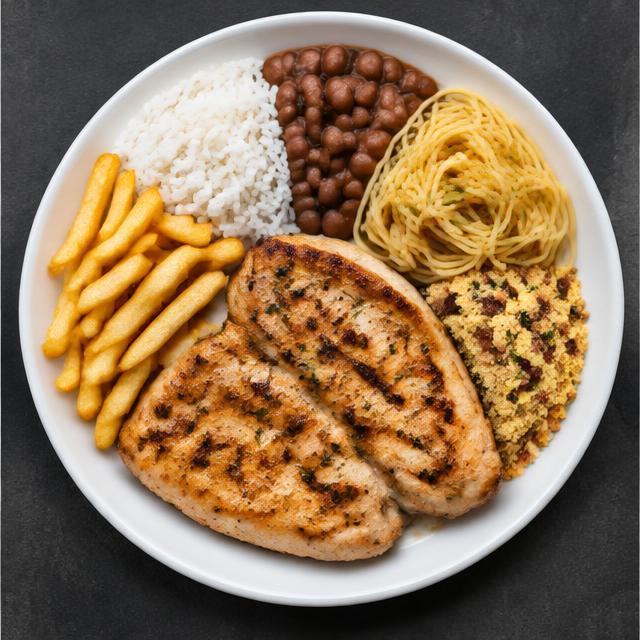 Filé de frango com fritas